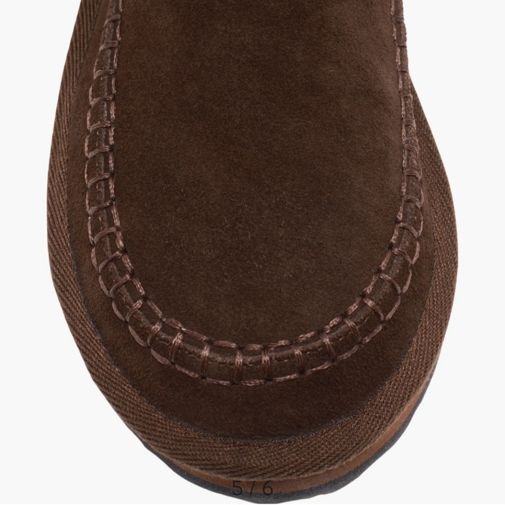 Free People Faye Fringe Pull On Boots Chocolate Women's Leather Various Sizes - Picture 6 of 8